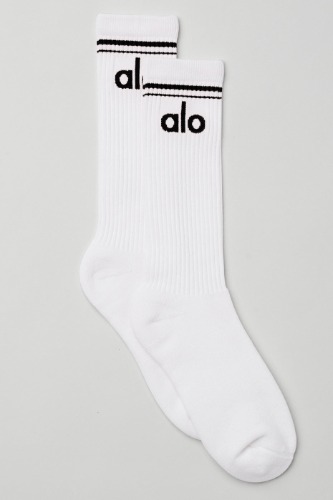 Unisex Throwback Sock - White/Black | White/Black / M