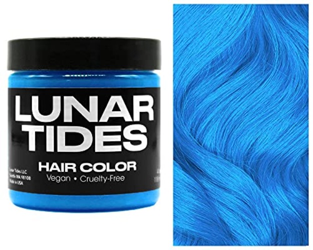 Lunar Tides Semi-Permanent Hair Color (43 colors) (Cyan Sky, 4 fl. oz.) - 4 Fl Oz (Pack of 1) - Cyan Sky