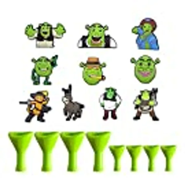 Shrek Croc Charms Shoe Decoration Charms Party Gifts