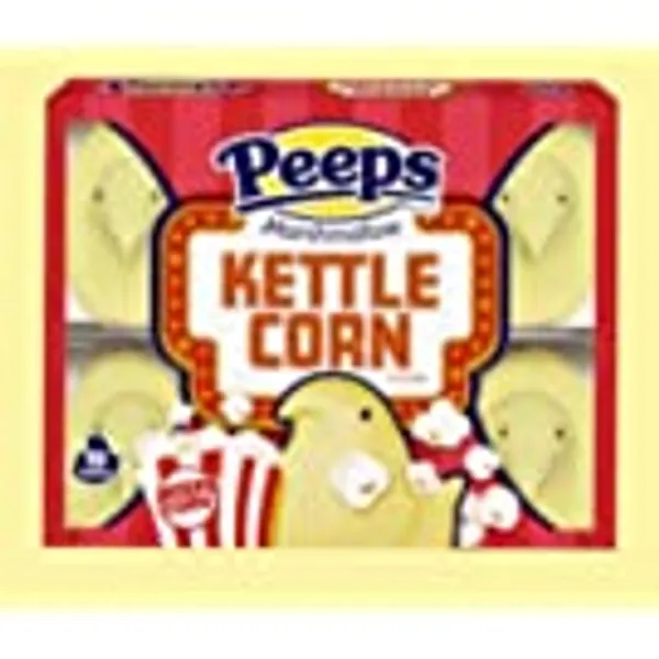 Kettle Corn Popcorn Flavored Marshmallow Peeps - 1 package - 10 chicks