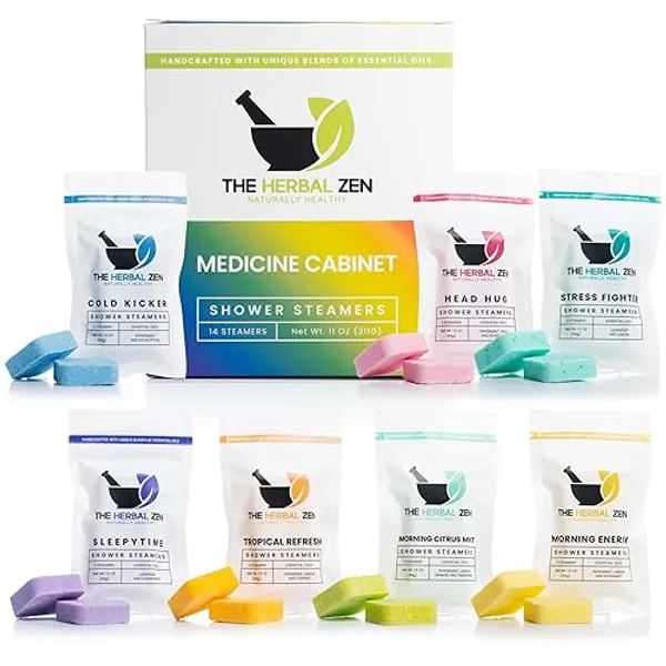 Shower Steamers Aromatherapy Variety Pack - Shower Bombs Made in the USA - Aromatherapy Bath Gifts for Women - Shower Steamers for Women - Shower Tablets Christmas Gift Stocking Stuffer - Variety Gift Box