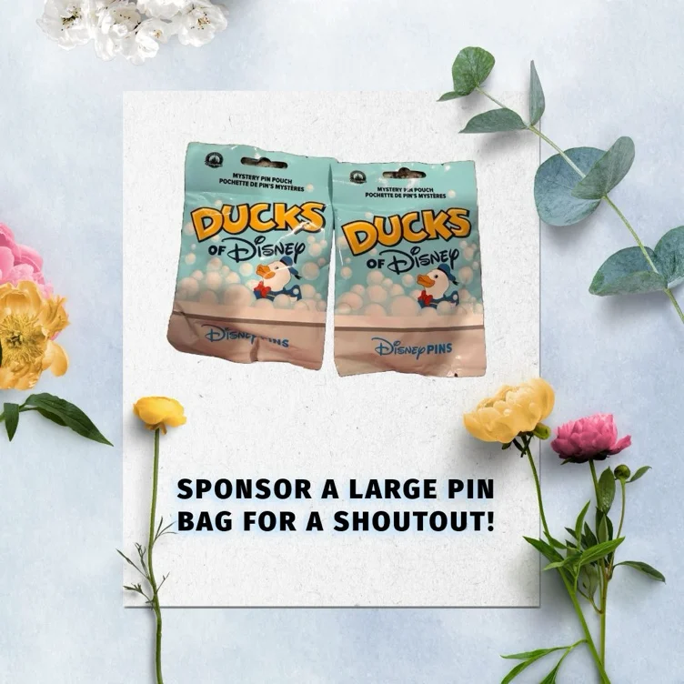 Sponser a large pin bag for a shoutout 
