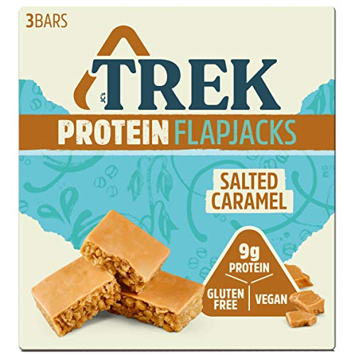 Trek Salted Caramel Protein Flapjack Pack of 36 - Salted Caramel - 9 g (Pack of 36)