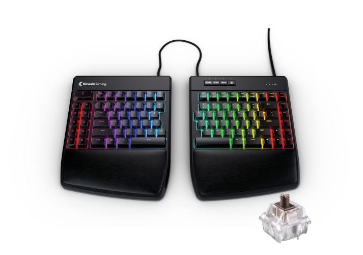 KINESIS GAMING Freestyle Edge RGB Split Mechanical Keyboard (MX Brown) - RGB MX Brown