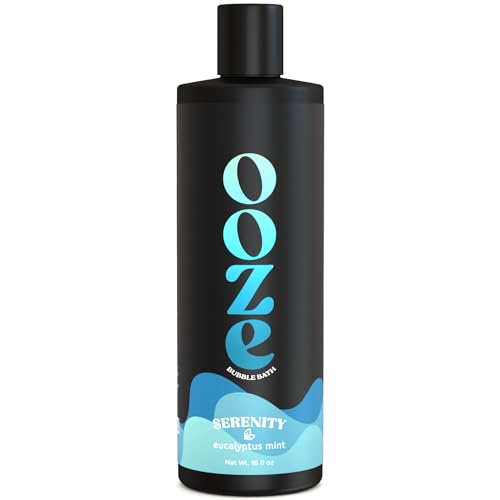 OOZE Eucalyptus Mint Bubble Bath (473ml) - Bubble Bath for Women Relaxing, Clean, Crisp & Refreshing - Self-Care & Wellness - Zero Parabens, Cruelty-Free, Made in The USA - Eucalyptus Mint