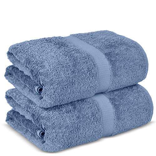 Chakir Turkish Linens, 100% Cotton Premium Quality Turkish Bath Sheets (35''x70'' Large Bath Sheet Towels - Wedgewood) - Wedgewood - 35''x70'' Large Bath Sheets