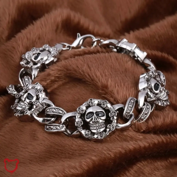 Skull Charm Bracelet