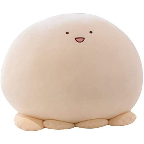 REFAHB 15.7 inch Cute Octopus Plush Stuffed Animal Body Pillow Fat Cartoon Cylindrical Body Pillows for Kids, Super Soft Hugging Toy Gifts for Bedding, Kids Sleeping Nap Kawaii Pillow - Whiteoctopus - 15.7in