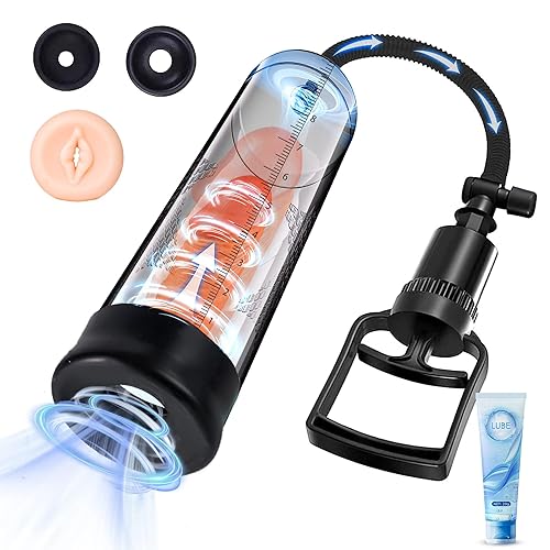 Lolitree Male Mastuabors Cup Adult Sex Toys For Men, Penis Pump Vacuum Suction Enlargement & Erection Massage Stimulator Sex Machine Cock Rings Enlarger Male Sex toy Mens Sex Doll Pocket Pussy Stroker