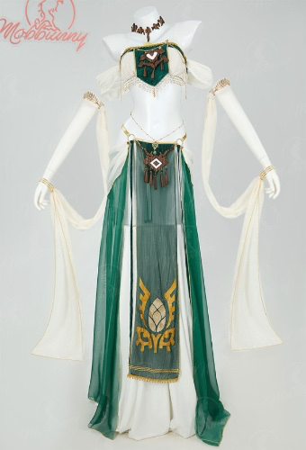 Princess Zelda Derivative Sexy Dance Style Lingerie Costume Short Top and Skirt with Headpiece Necklace