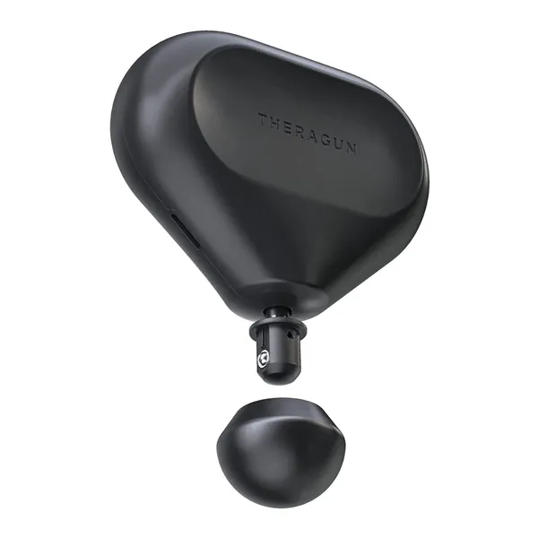 TheraGun Mini - Handheld Electric Massage Gun - Compact Muscle and Deep Tissue Treatment for Any Athlete On The Go - Portable Percussion Massager with QuietForce Technology - 1st Generation - Black - Black - 1.0