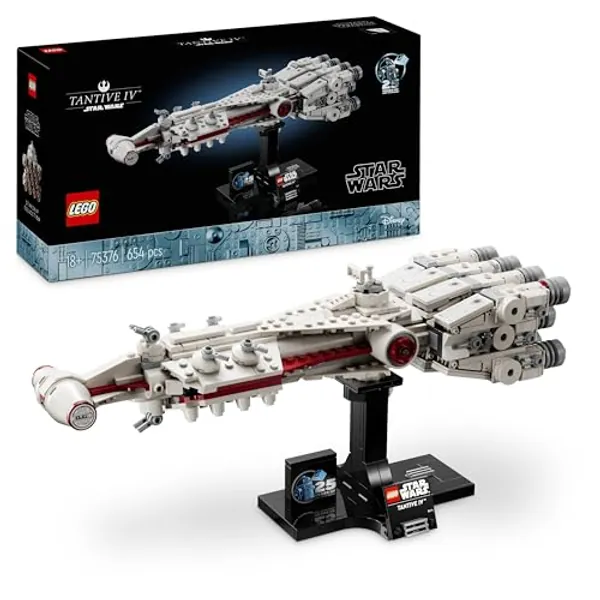 LEGO Star Wars: Tantive IV, Modell eines Sternenschiffs aus Star Wars: Eine Neue Hoffnung zum Bauen und Sammeln für Erwachsene, legendärer Sternjäger, Grandioses Geburtstags-Geschenk für Fans 75376