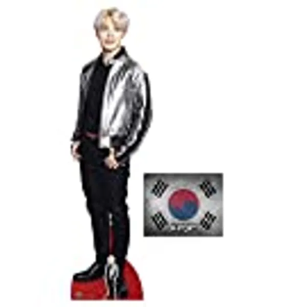 Jimin Bangtan Boys Lifesize and Mini Cardboard Cutout Fan Pack, 174cm x 48cm Includes 8x10 Star Photo