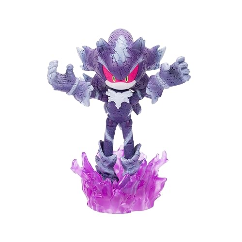 Sonic the Hedgehog 4-inch Mephiles the Dark Action Figure with Purple Mist Base Accessory. Ages 3+ (Officially licensed by Sega)