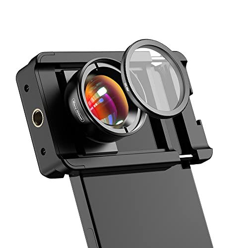 APEXEL Makro-Objektiv für iPhone 14 Pro, 100 mm Handyobjektiv + CPL-Filter, Makro-Objektivaufsatz für iPhone/Samsung Galaxy/Oneplus - APL-100MMCPL