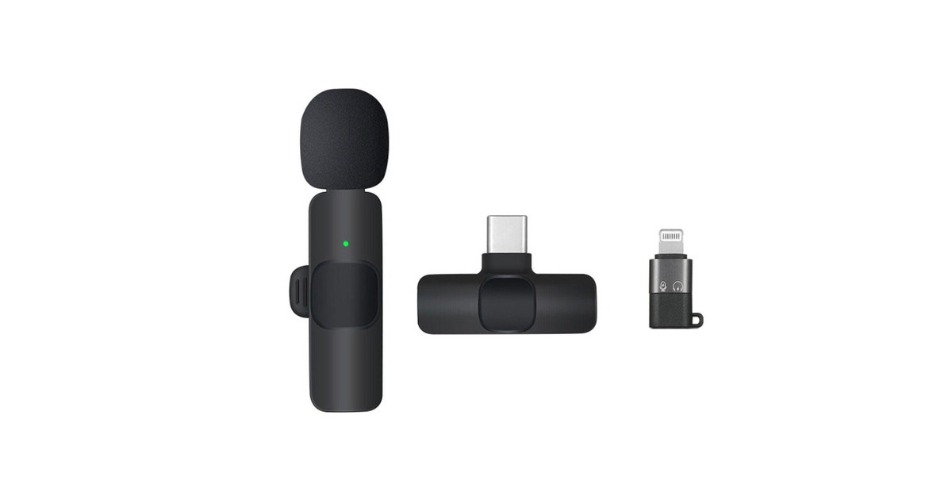 Professional Wireless Lavalier Microphone for Android & iphone Video Vlog Mic | Mini Plug-in Microphones | Audio