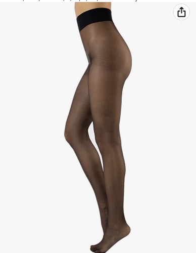 CALZITALY Sheer Tights, Floral Print, Animal Print | 20 DEN, Black, Skin, Suntan, S, M, L, XL, Made in Italy - Large Black