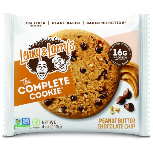 Lenny & Larry's The Complete Cookie, Peanut Butter Chocolate Chip, Soft Baked, 16g Plant Protein, Vegan, Non-GMO, 4 Ounce Cookie (Pack of 12) - Peanut Butter Chocolate Chip 4 Ounce (Pack of 12)