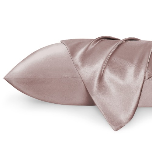 Bedsure Satin Pillowcase for Hair and Skin Queen - Rose Taupe Silk Pillowcase 2 Pack 20x30 inches - Satin Pillow Cases Set of 2 with Envelope Closure - Rose Taupe 20x30