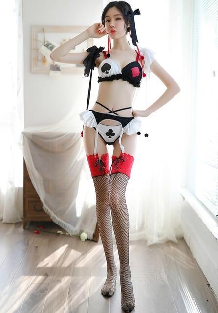 Joker Lingerie Set - Full Outfit, WITH Stockings