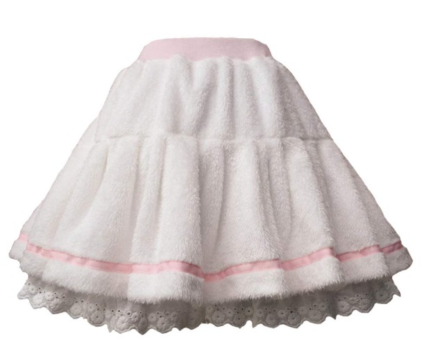 Smiling Angel White Sweet Girls Womens Plush Lolita Skirt Pantskirt