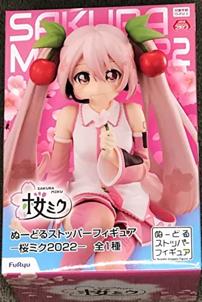 Furyu USA (AMU-SHP0449) Hatsune Miku Sakura Miku Noodle Stopper Figure