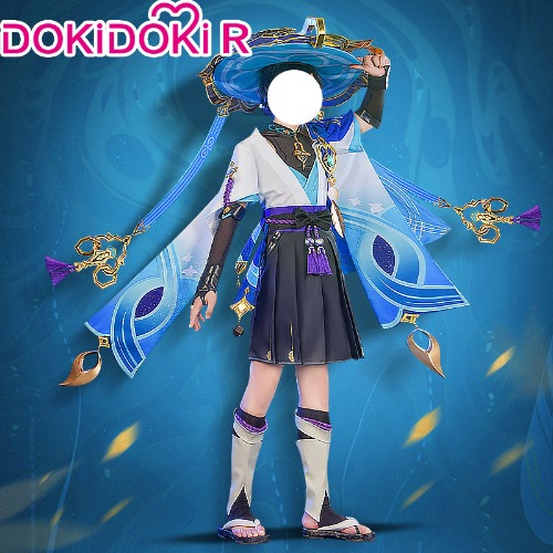 【Size S-3XL】【HAT INCLUDED】DokiDoki-R Game Genshin Impact Cosplay Scaramouche Costume Wanderer | M-PRESALE