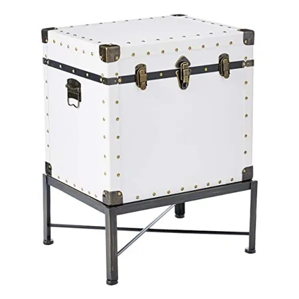 
                            Trunk-style Accent Cabinet White
                        
