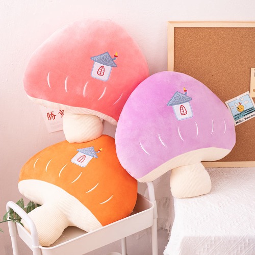 Soft Mushroom Plush Toy for Kids - Orange / 45CM