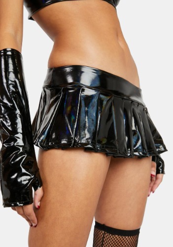 Onyx Louder Now Holographic Mini Skirt | Medium