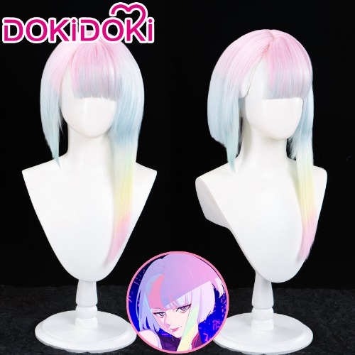 【Last Batch】【Ready For Ship】【 Gradient Ver】DokiDoki Anime Cyberpunk: Edgerunners Cosplay Lucyna Kushinada Wig Lucy Short | Lucy  Gradient Ver