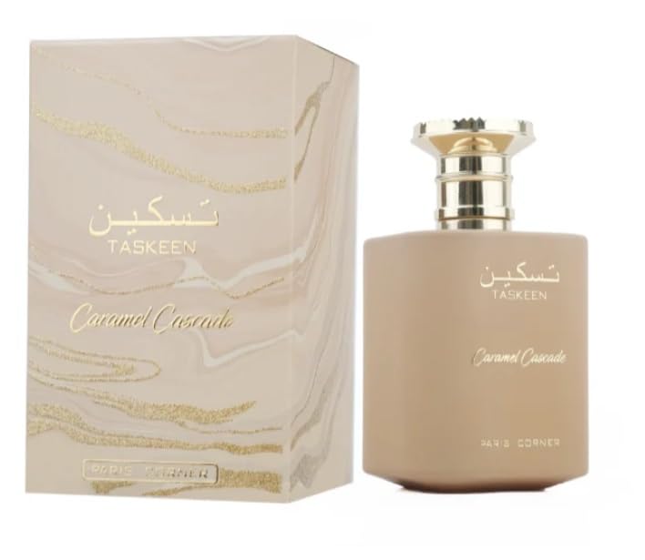 Paris Corner Taskeen Caramel Cascade Eau De Parfum 100 ml för kvinnor och män arabiskt doftvatten karamell mjölk honungsdoft