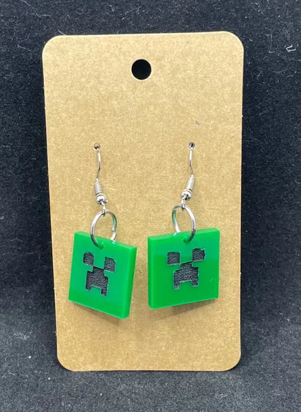 Minecraft Creeper Earring