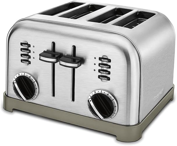 Cuisinart CPT-160 Metal Classic 2-Slice Toaster, Brushed Stainless - Metallic Red 4 Slice-New Toaster + Can Opener,Stainless Steel
