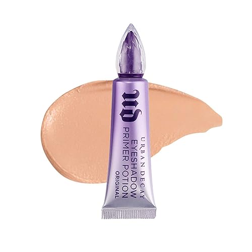 Urban Decay Eyeshadow Primer Potion, Award-winning Nude Eye Primer, Crease-free Eye Makeup Looks, Smooths & Preps Eyelid Base for Vibrant Color, All-day Wear, Dries Invisible, All Skin Tones, Vegan - 0.33 Fl Oz (Pack of 1)