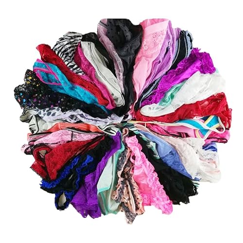jooniyaa Women Variety of Underwear Pack T-Back Thong G-String Panties - Medium - 10pcs