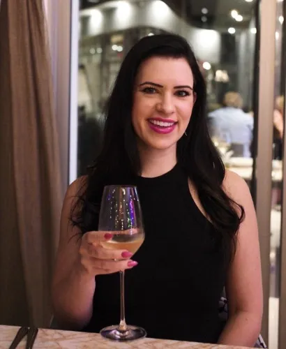 A glass of wine or champagne or coctail
