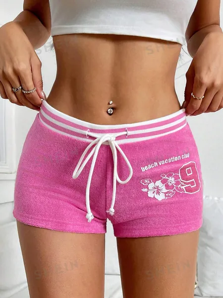 ♡ pink fuzzy shorts ♡