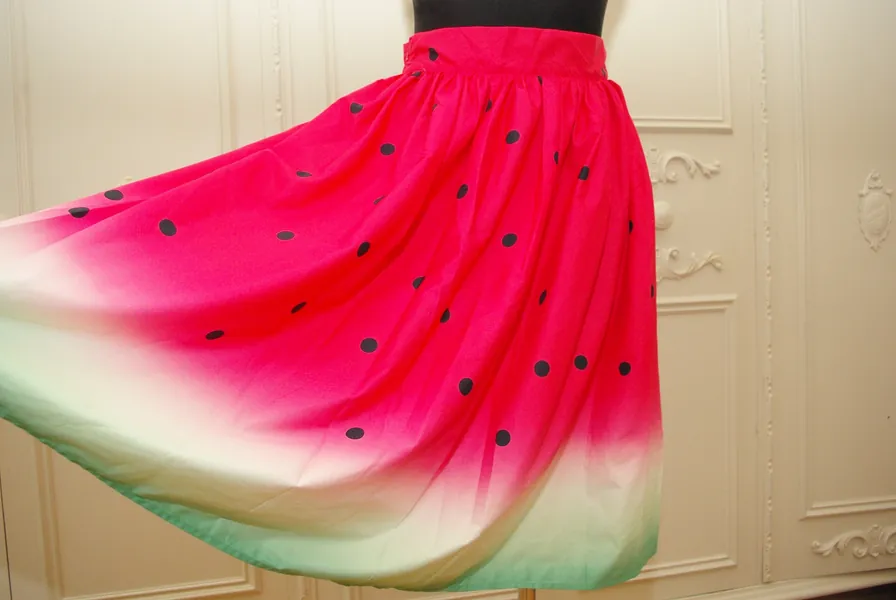Watermelon skirt Watermelon Print skirt party skirt summer skyrt