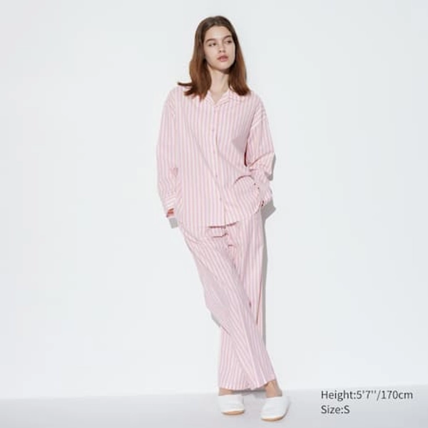 Soft Stretch Long Sleeved Pyjamas | UNIQLO