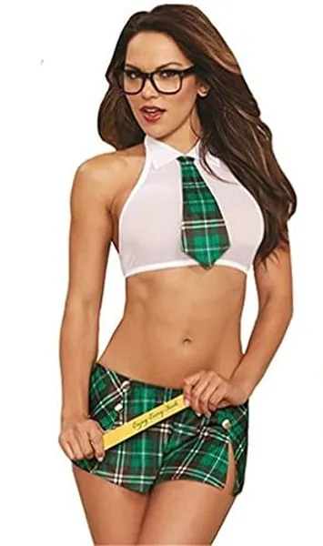 Rapidly Reizwäsche Damen Nachtwäsche Schoolgirl's Sexy Cosplay Dessous Schulmädchen Kostüm Erotische Halloween Kostüm Clubwear
