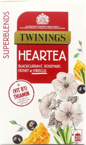 Twinings Superblends Heartea Tea Bags, 20 Count ( Pack of 1)
