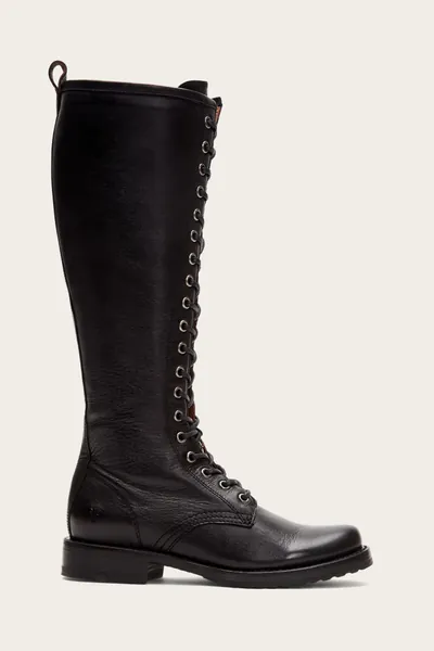 Veronica Combat Tall | Black / 8.5