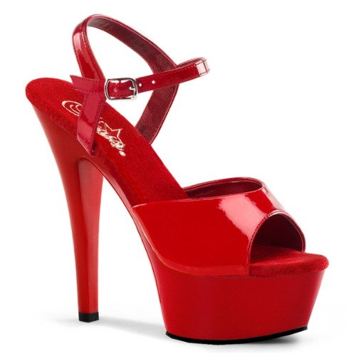 Kiss 209 Red Patent Platform Heels | UK 5