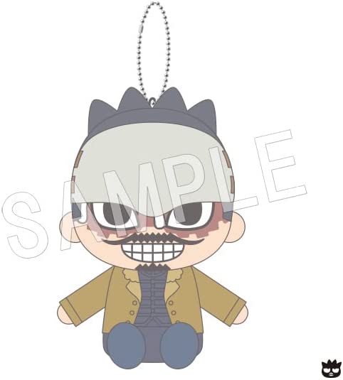 Golden Kamuy - Sanrio Characters - Tsurumi Tokushirou - Golden Kamuy x Sanrio Characters - Osuwari Nuigurumi Mascot - Plush Mascot - Badtz-Maru (Chugai Mining) - Brand New