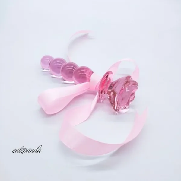 pink glass accessoires