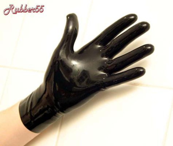 Rubber55 Wrist Gloves - Stock | Medium / Black