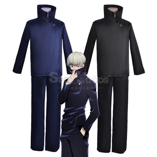 【In Stock】Anime Jujutsu Kaisen Cosplay Inumaki Toge Costume - Blue / S