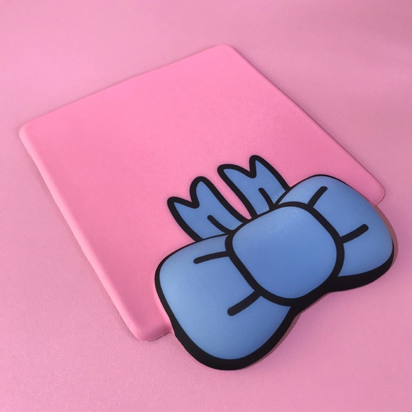 Kawaii Mouse Pad Bow Tie Cute Ribbon Wrist Rest Gaming Room Decor Kawaii Desk Accessories - Pink