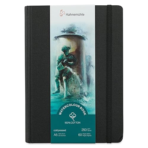 Hahnemuhle 100% Cotton Watercolor Books 5.83" x 8.27" Portrait - A5 - Portraitformat